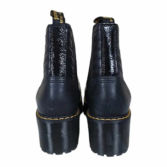 NEW Dr. Martens Black Patent Leather Chelsea Boots Rozalie  Size 7 - Picture 4 of 14